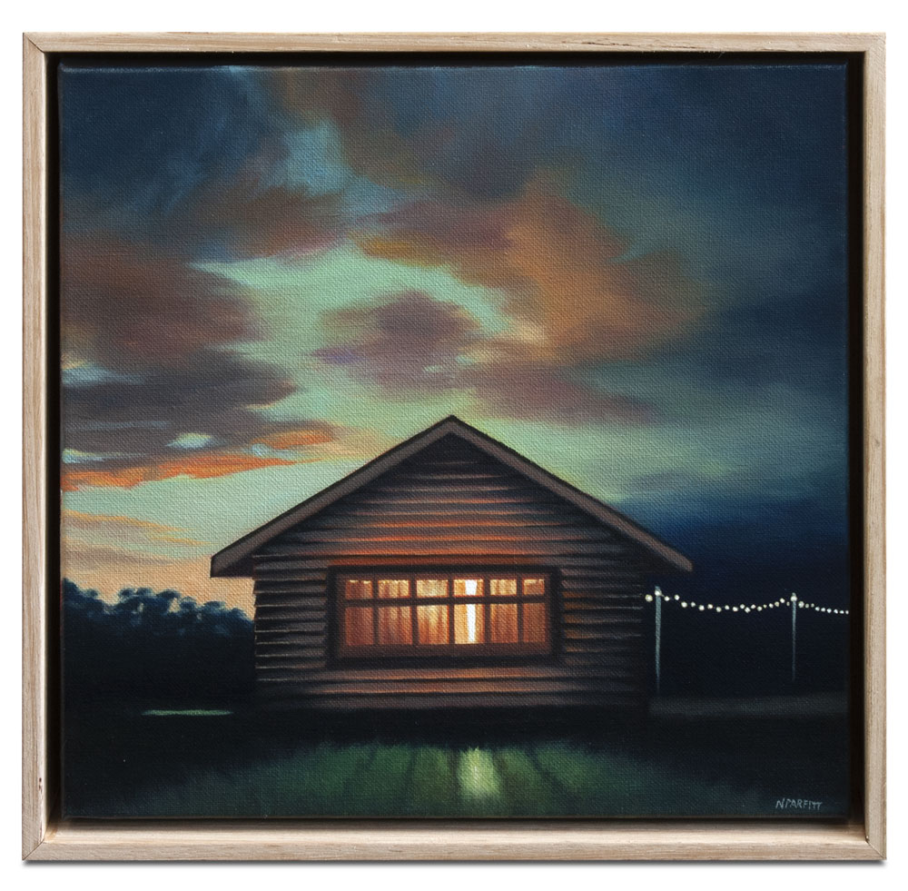 Afterglow: nocturne III - oil on canvas (framed)
