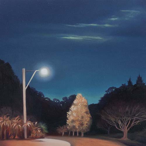 Dusk wander: oil on wood