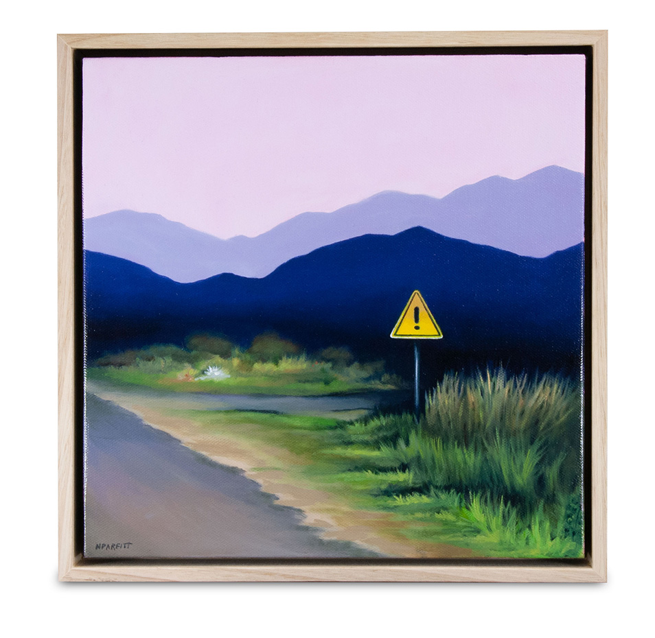 Fading light - oil on canvas