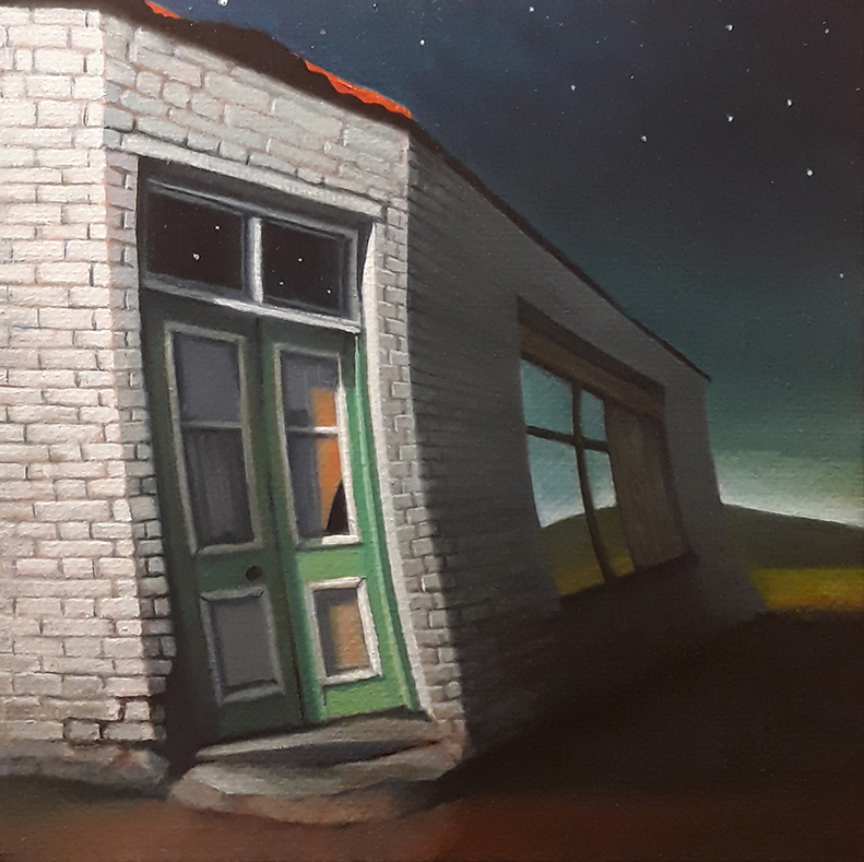 Forgotten - oil on wood panel