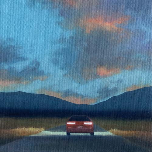 Night drive: Escape I: oil on canvas
