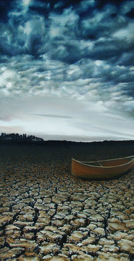 Quiet retreat - oil on canvas