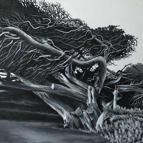 Windswept - acrylic on canvas