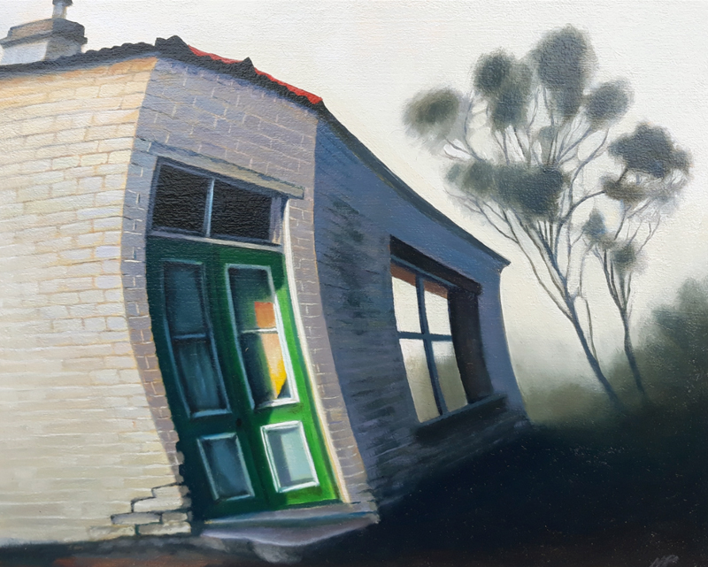 Winter Melancholia - oil paint on wood panel
