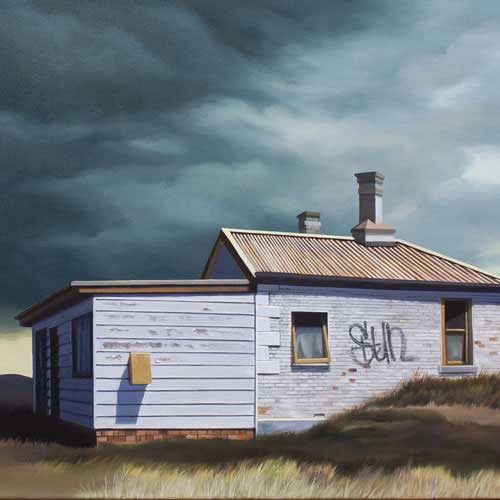 Abandoned Passing Through - oil on canvas