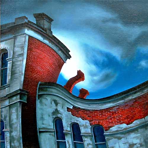 Abandoned - oil on canvas