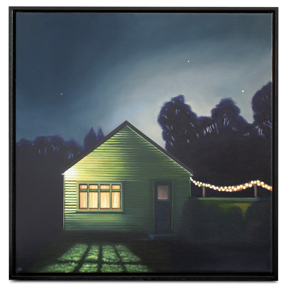 Afterglow: nocturne II - oil on canvas (framed)
