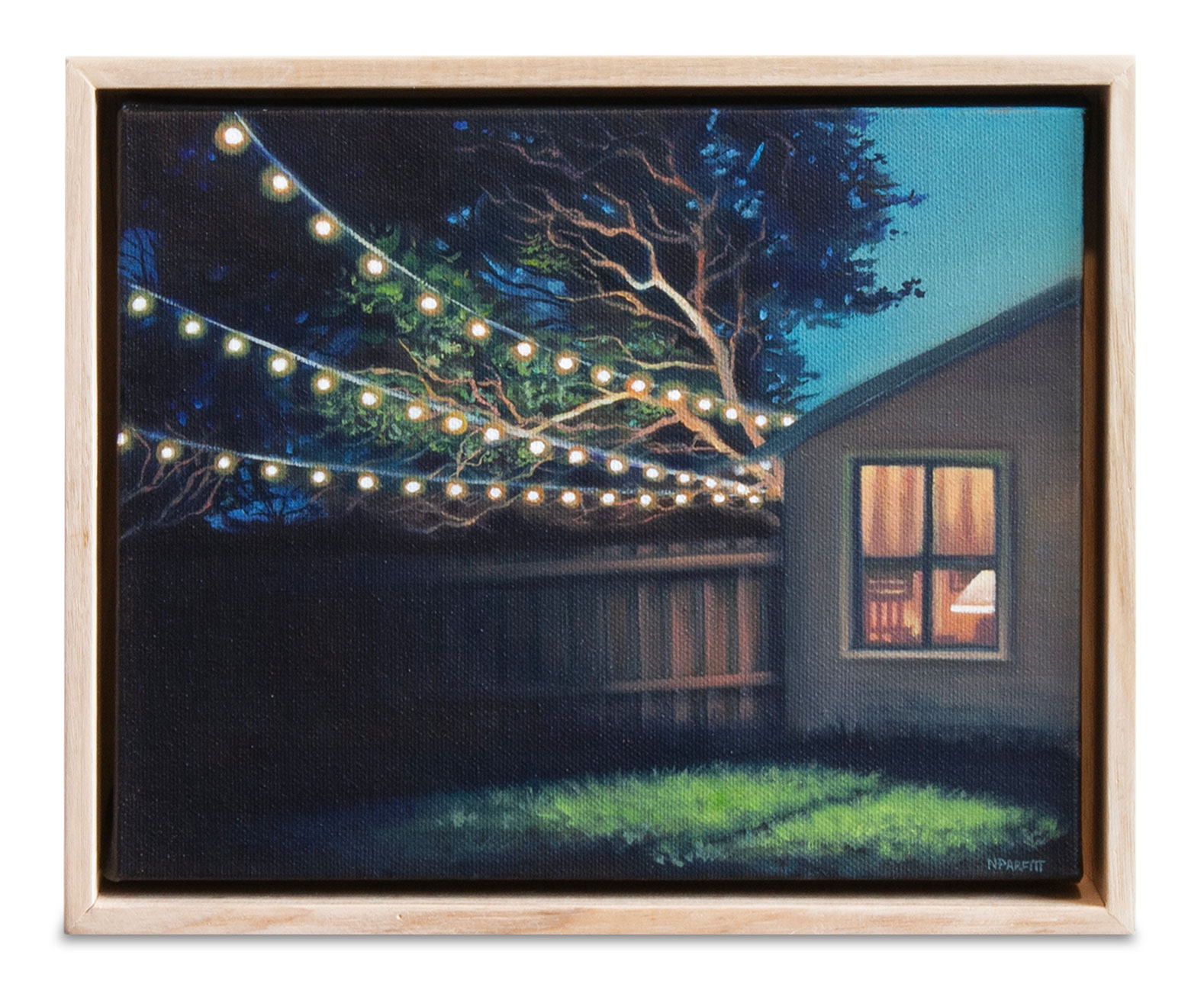 Afterglow: nocturne V - oil on canvas (framed)