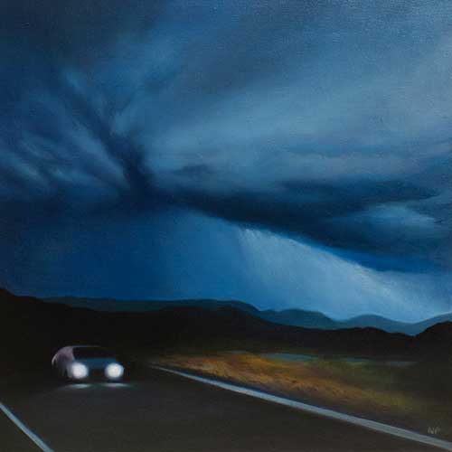 Alone - oil on canvas