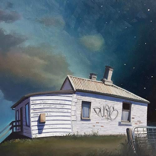 Bacchus Marsh Abandoned - oil on canvas