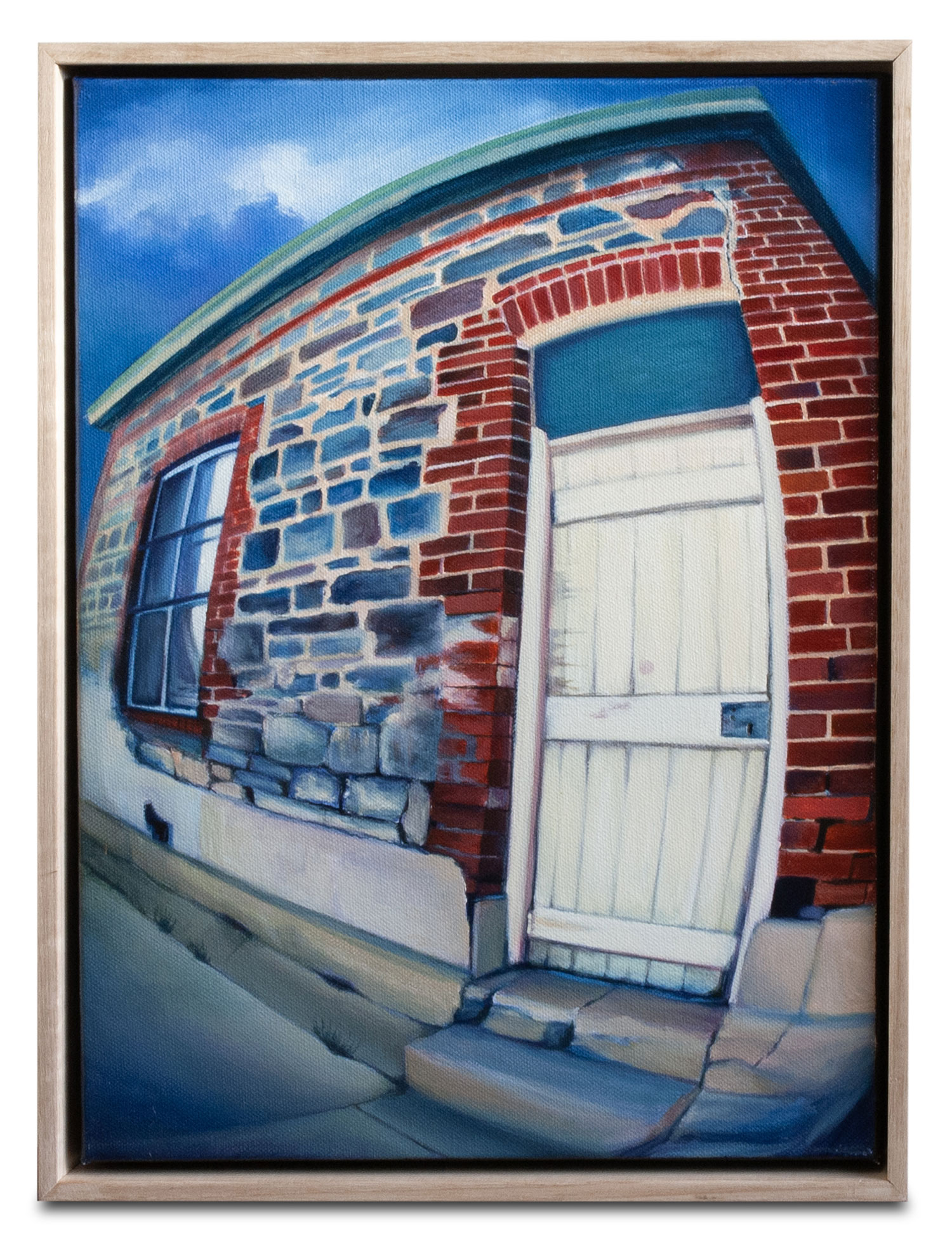 Broken Hill doorway - oil on canvas
