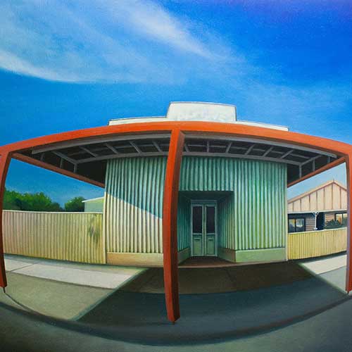 Corrugated - oil on canvas