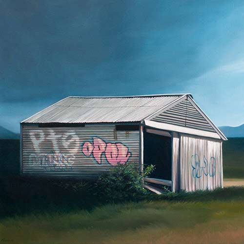 Distant (Ballan Rd) - oil on canvas