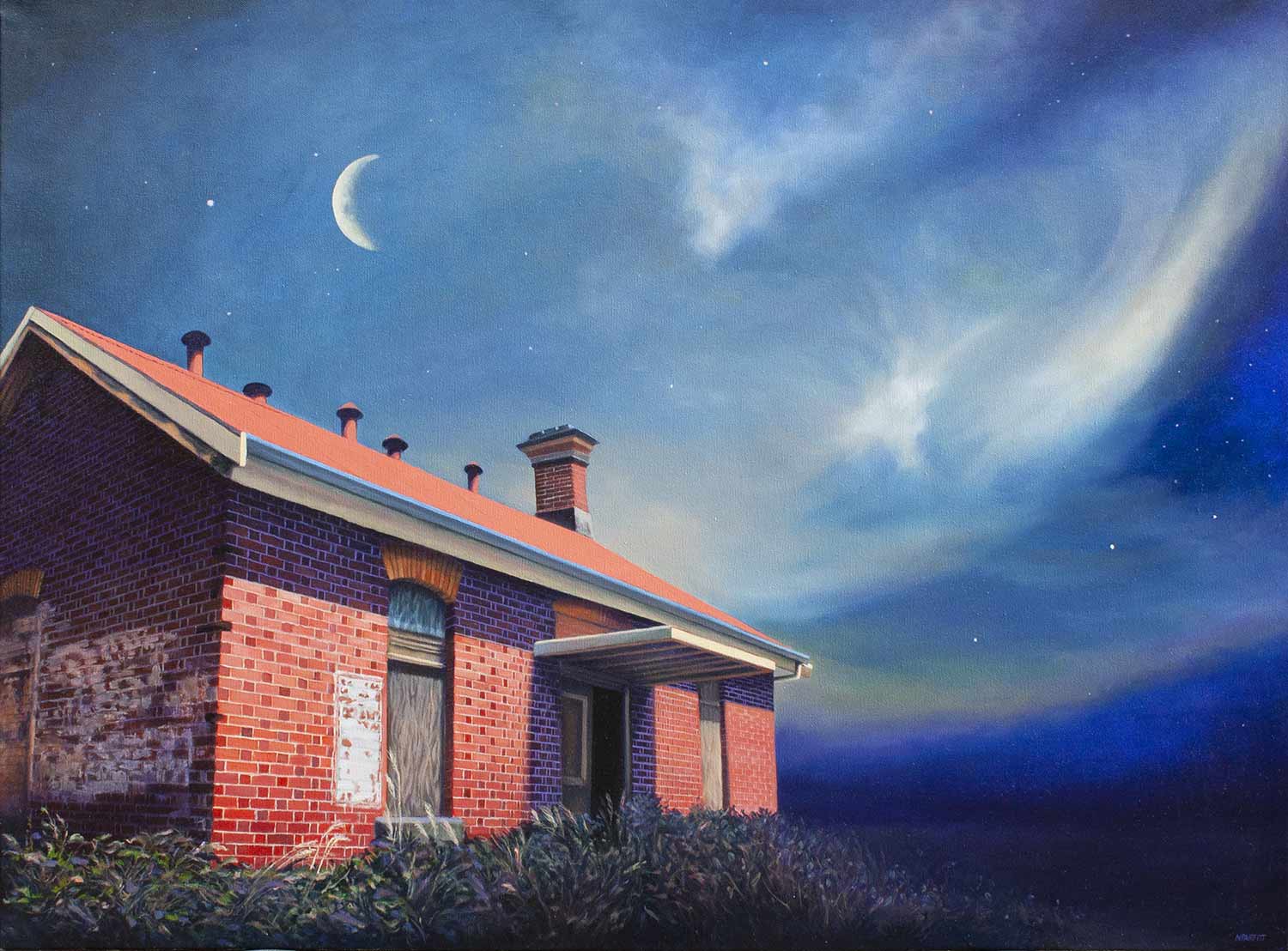 Isolation ward - oil on canvas