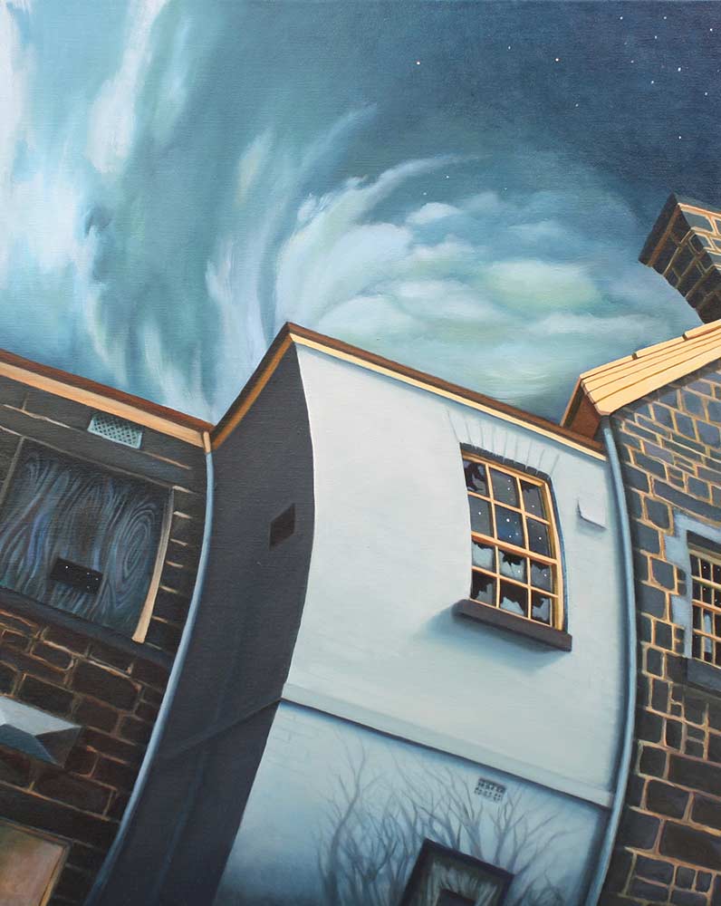 Abandoned (former Kyneton hospital) - oil on canvas