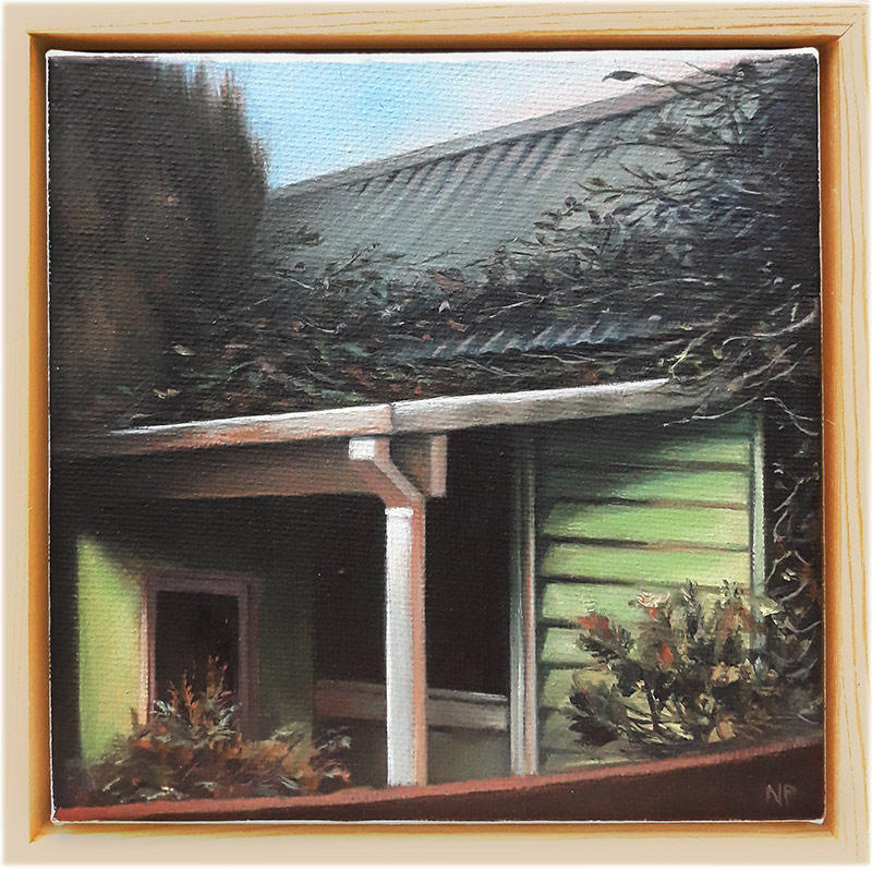 Nature taking back - oil on canvas (framed)