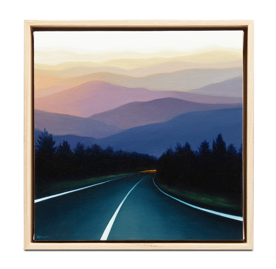 Tail Lights Fade II - oil on stretched canvas
