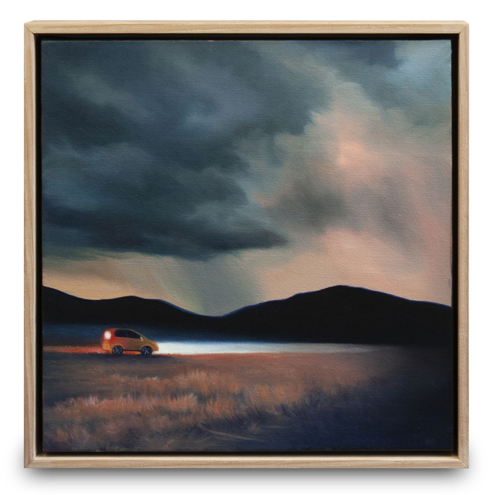 The road less traveled III  - oil on wood panel